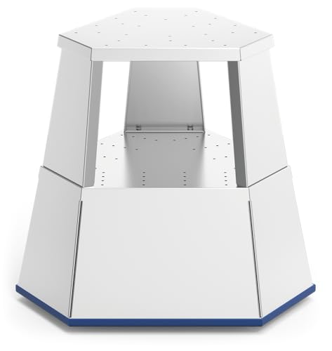 Lioninox Professioneller Rollhocker, Edelstahl, 479 x 416 x 435 mm von Lioninox