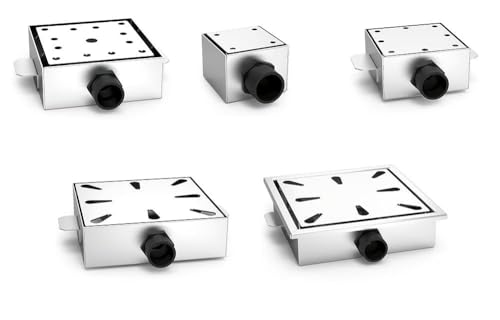 Siphon-Abfluss horizontaler Ausgang aus Edelstahl 300 x 300 x 75 mm Siphon-Abfluss horizontaler Ausgang aus Edelstahl 300 x 300 x 75 mm von Lioninox