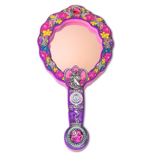 Liontouch - Einhorn Prinzessinnen-Spiegel für Mädchen - 3-6 Jahre | Pinkes Schaumstoffspielzeug r mit Blumendekoration | Sicher & ohne Glas | Accessoire für Verkleidung & königliche Kostüme von Liontouch