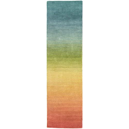 Liora Manne Arca Ombre Rainbow Indoor Läufer Teppich, 60 x 200 cm, Mehrfarbig blau von Liora Manne