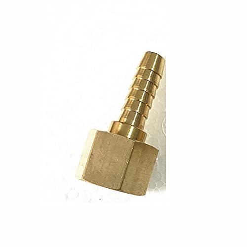 Mdingbao-schlauchtülle Messing 6mm 8mm 10mm Schlauch Barb M10 M12 M14 M16 Metrik Innengewinde Linkshänder Messing Rohr Montagekupplung Connector Adapter, Anschluss für Gartenschlauch von Liovns