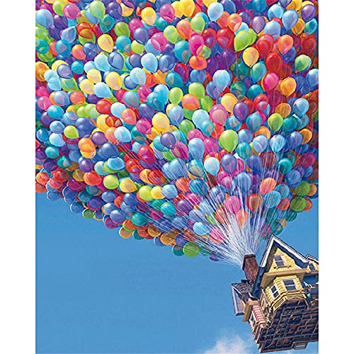 5D DIY Diamond Painting,Bunte Ballons Diamant Painting Bilder Full Drill Kristall Strass Stickerei Kreuzstich Mosaik Leinwand Gemälde Crafts Art for Home Wall Décor Square Drill,25x45cm(10x18in) von Liowen