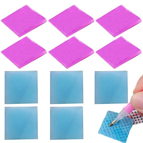 Lipfer 12 Stücke Diamant Malerei Kleber Ton Stickerei Bohrschlamm DIY Malerei Wachs Organizer Box Für Diamantmalereizubehör, Blockade Gips Diamant Malerei Wachs von Lipfer
