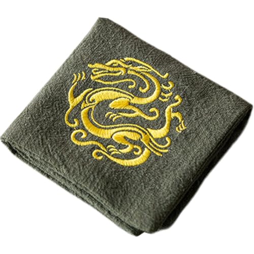 Lipfer Drachenjahr Neues Besticktes Geschirrtuch Wasseraufnahme Ramie Teetuch Chinesisches Kungfu-teezeremonie-zubehör von Lipfer