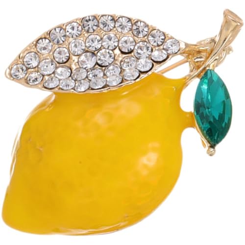 Lipfer Elegante Zitronen-broschen, Gelbe Broschennadeln, Niedliche Damen-Abzeichen, Modeschmuck, Koreanischer Stil, Pin, Modisch Verarbeitet, Abzeichen, Schmuck, Geschenk von Lipfer