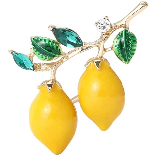 Lipfer Emaille-broschen Zitronenfrüchten, Anstecknadeln Zitronen-emaille, Niedliche Anstecknadeln Zitronenfrüchten, Broschen, Anstecknadeln Für Mädchen, Frauen, Kleidung, Rucksäcke, Jacken, Hüte von Lipfer