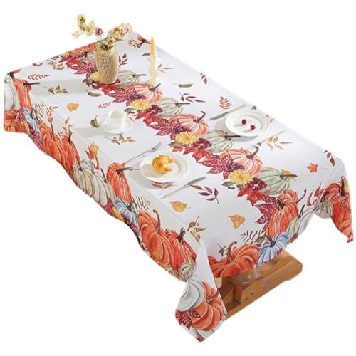 Lipfer Thanksgiving-Herbstblatt-tischdecke, Ahornblatt-tischdecke, Wasserdicht, Rechteckiger Stoff, Kürbis-tischdecke, Thanksgiving-tischdekorationen, Bauernhof-tischdecke Lipfer Thanksgiving-Herbstblatt-tischdecke, Ahornblatt-tischdecke, Wasserdicht, Rechteckiger Stoff, Kürbis-tischdecke, Thanksgiving-tischdekorationen, Bauernhof-tischdecke von Lipfer