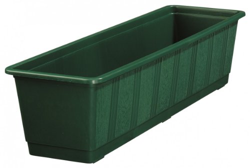 Lippert 803 100 11 Blumenkasten "Standard" 100 x 17,5 cm n aus Kunststoff dunkelgrün von Lippert