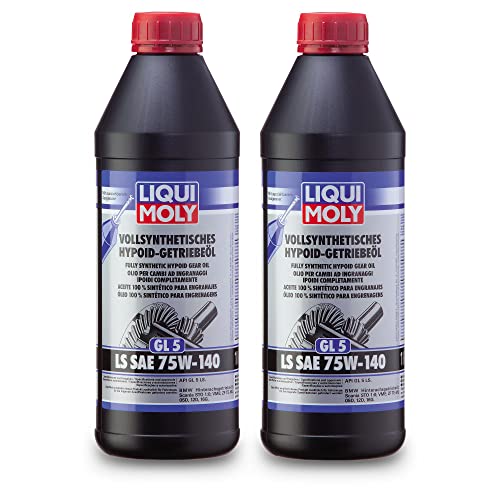 2x LIQUI MOLY 4421 Vollsynthetisches Hypoid-Getriebeöl (GL5) LS SAE 75W-140 1L von Liqui Moly