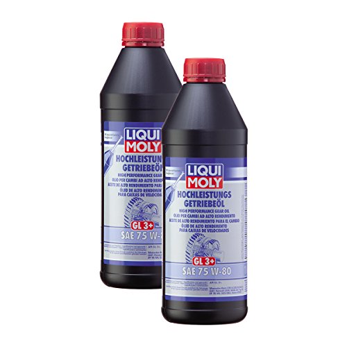 2x LIQUI MOLY 4427 Hochleistungs-Getriebeöl (GL3+) SAE 75W-80 von Liqui Moly