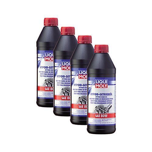 4x LIQUI MOLY 1025 Hypoid-Getriebeöl (GL5) SAE 80W 1L von Liqui Moly