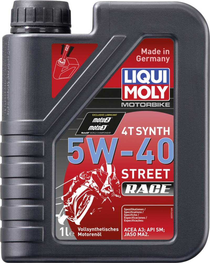 Liqui Moly 4-Takt Motoröl 4T Synth 5W-40 Street Race 1 L Liqui Moly 4-Takt Motoröl 4T Synth 5W-40 Street Race 1 L von Liqui Moly
