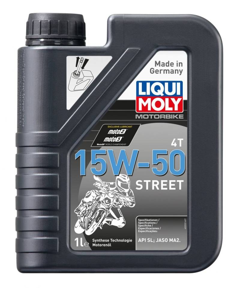 Liqui Moly 4-Takt Motoröl Motorbike 4 T 15W-50 Street 1 L von Liqui Moly
