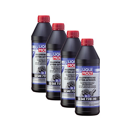 Liqui Moly 4X 4421 Vollsynthetisches Hypoid-Getriebeöl (GL5) LS SAE 75W-140 1L von Liqui Moly