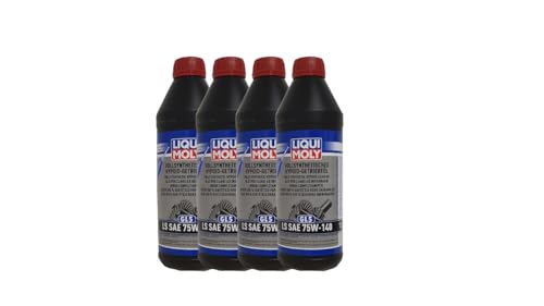 Liqui Moly 4X 4421 Vollsynthetisches Hypoid-Getriebeöl (GL5) LS SAE 75W-140 1L von Liqui Moly