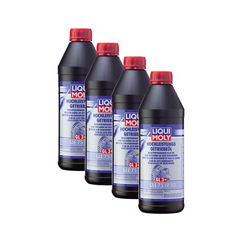 Liqui Moly 4X 4427 Hochleistungs-Getriebeöl (GL3+) SAE 75W-80 von Liqui Moly