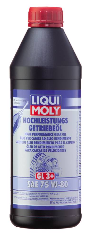 Liqui Moly Hochleistungs-Getriebeöl GL3+ SAE 75W-80 1 L von Liqui Moly