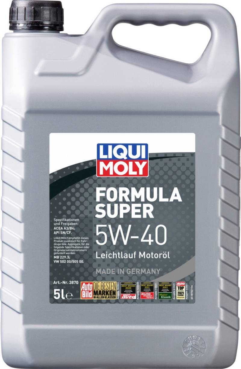 Liqui Moly Leichtlauf Motorenöl Formula Super 5W-40LL 5 L von Liqui Moly