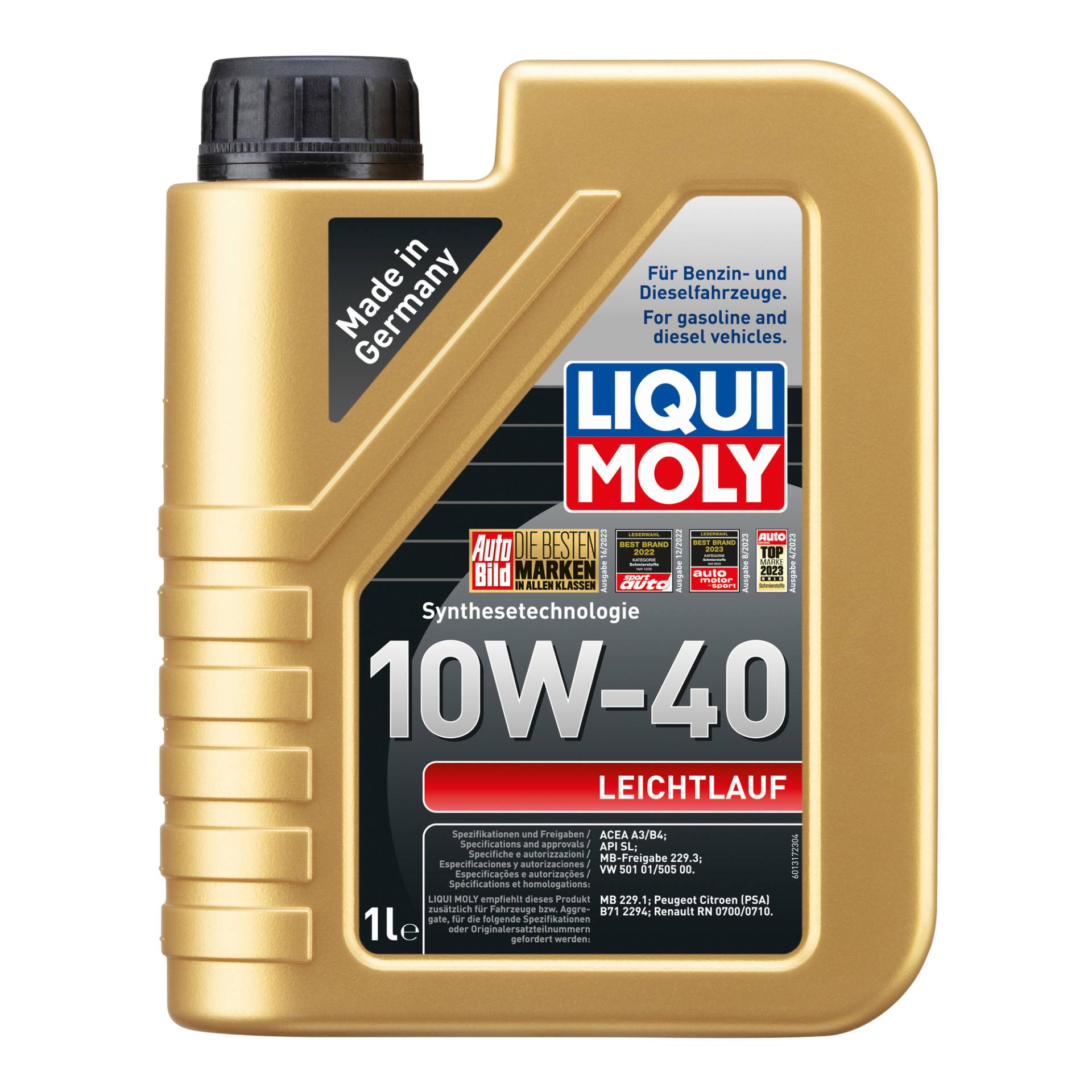 Liqui Moly Leichtlauf-Motoröl '10W-40' 1 l Liqui Moly Leichtlauf-Motoröl '10W-40' 1 l von Liqui Moly
