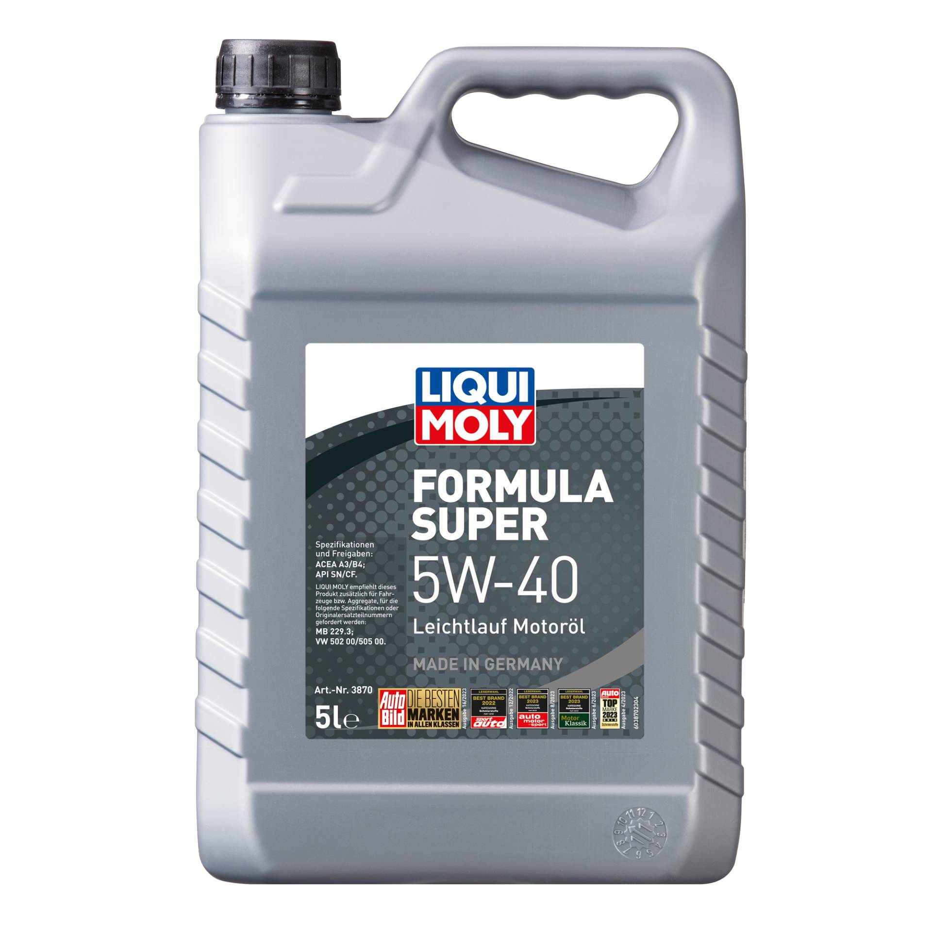 Liqui Moly Leichtlauf-Motoröl 'Formula Super 5W-40' 5 l Liqui Moly Leichtlauf-Motoröl 'Formula Super 5W-40' 5 l von Liqui Moly