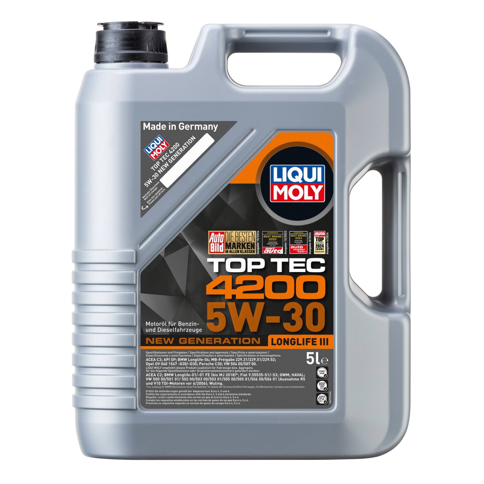 Liqui Moly Leichtlauf-Motoröl 'Top Tec 4200 5W-30' 5 l Liqui Moly Leichtlauf-Motoröl 'Top Tec 4200 5W-30' 5 l von Liqui Moly