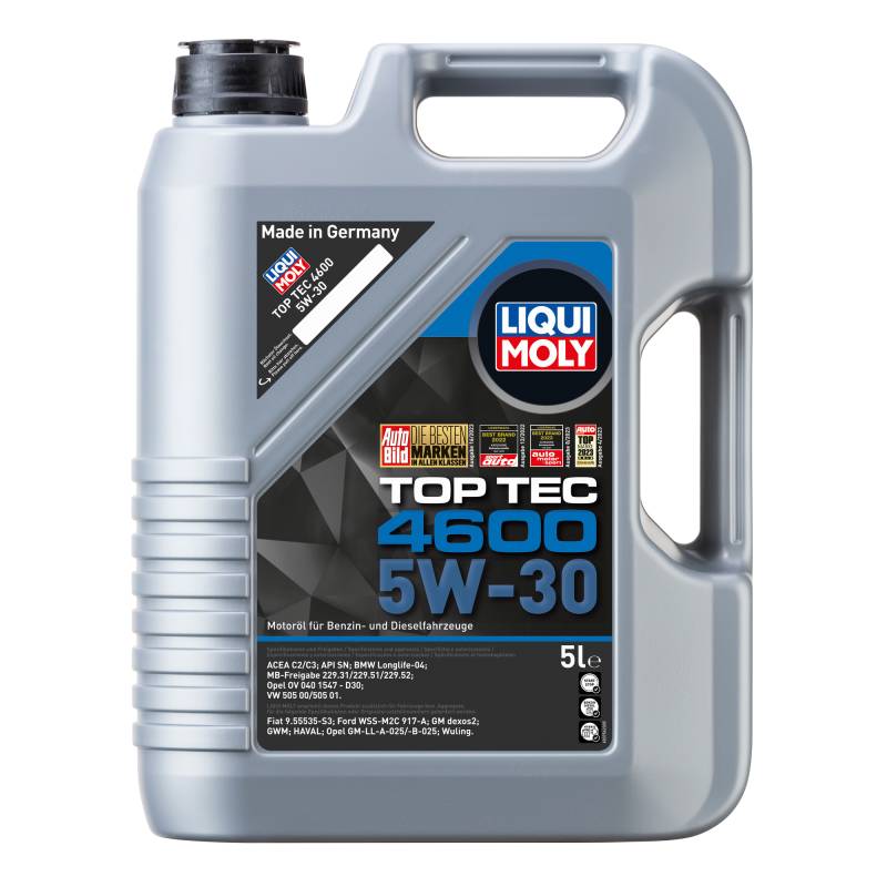 Liqui Moly Leichtlauf-Motoröl 'Top Tec 4600' 5W-30' 5 l von Liqui Moly