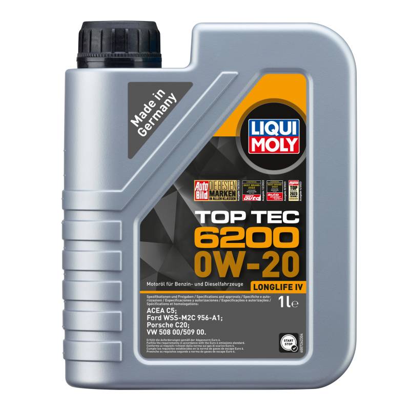Liqui Moly Leichtlauf-Motoröl 'Top Tec 6200 0W-20' 1 l von Liqui Moly