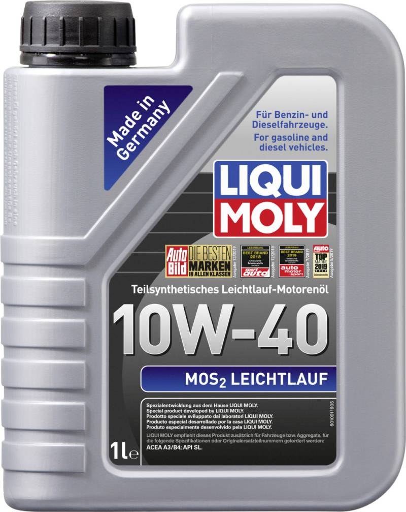 Liqui Moly Motoröl MoS2 Leichtlauf 10W-40 1 L von Liqui Moly