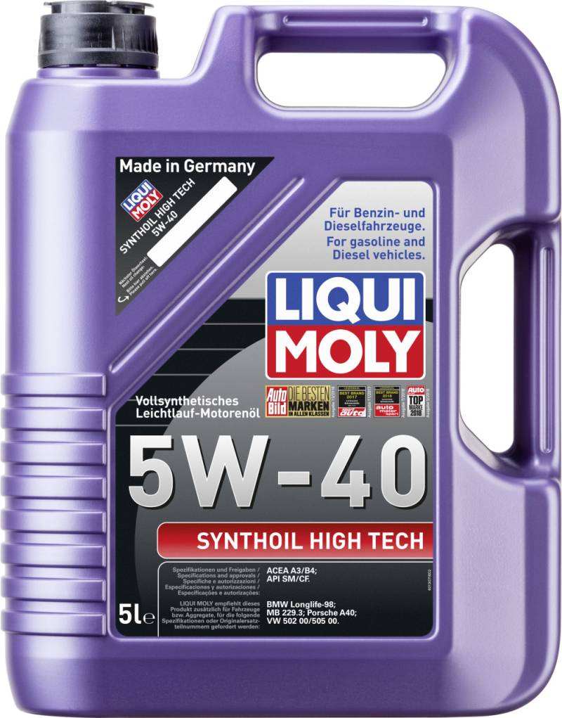 Liqui Moly Motoröl Synthoil High Tech 5W-40 5 L von Liqui Moly