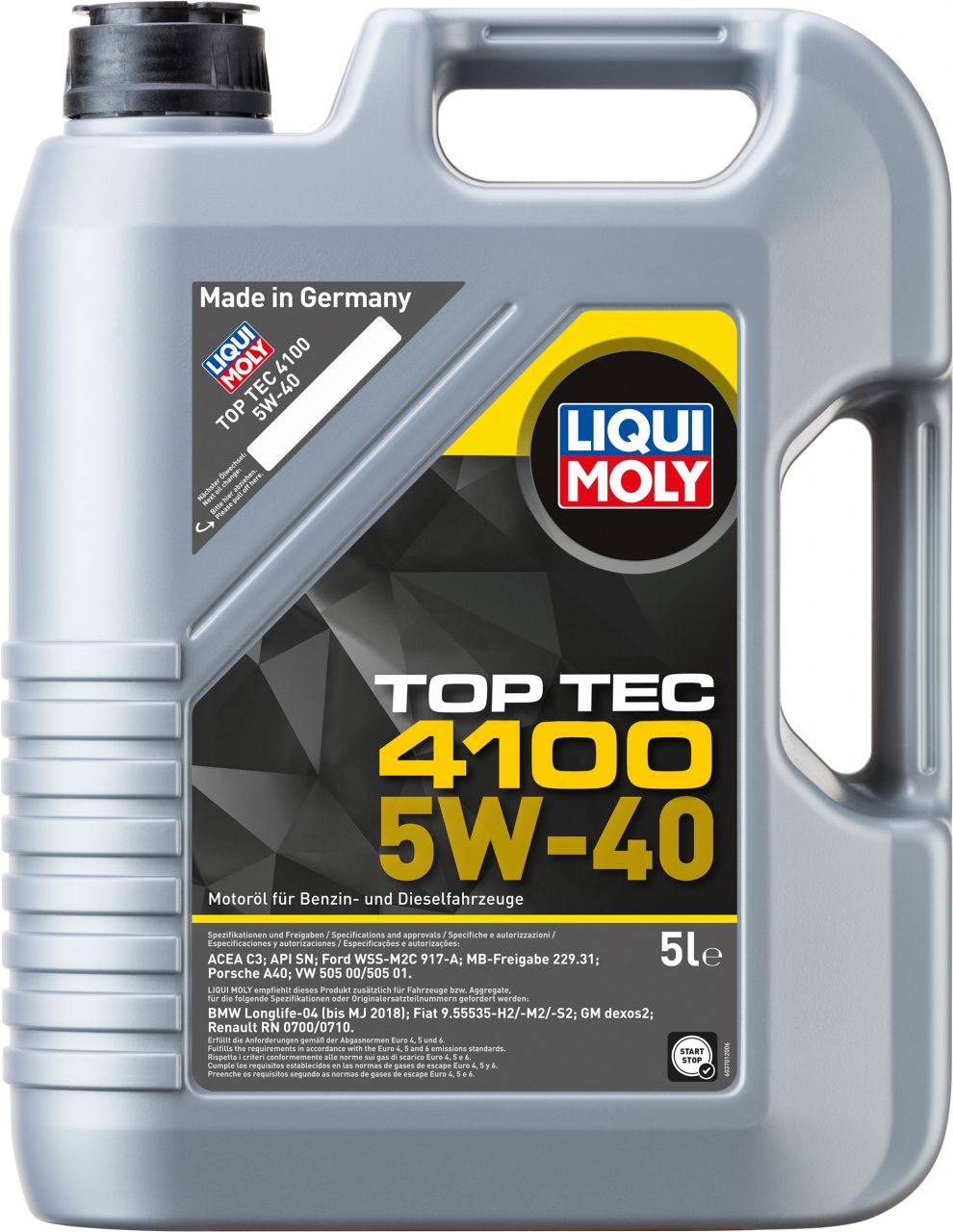 Liqui Moly Motoröl Top Tec 4100 SAE 5W-40 5 L von Liqui Moly