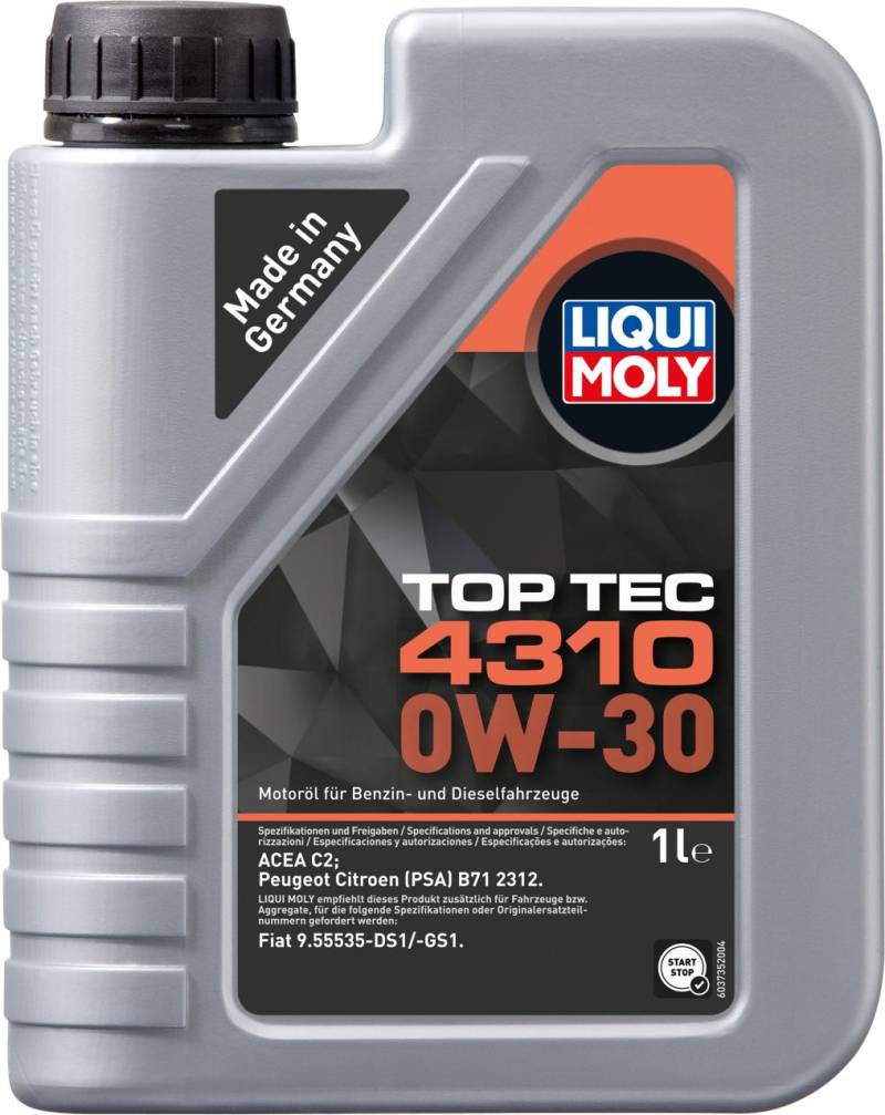 Liqui Moly Motoröl Top Tec 4310 0W-30 1 L von Liqui Moly