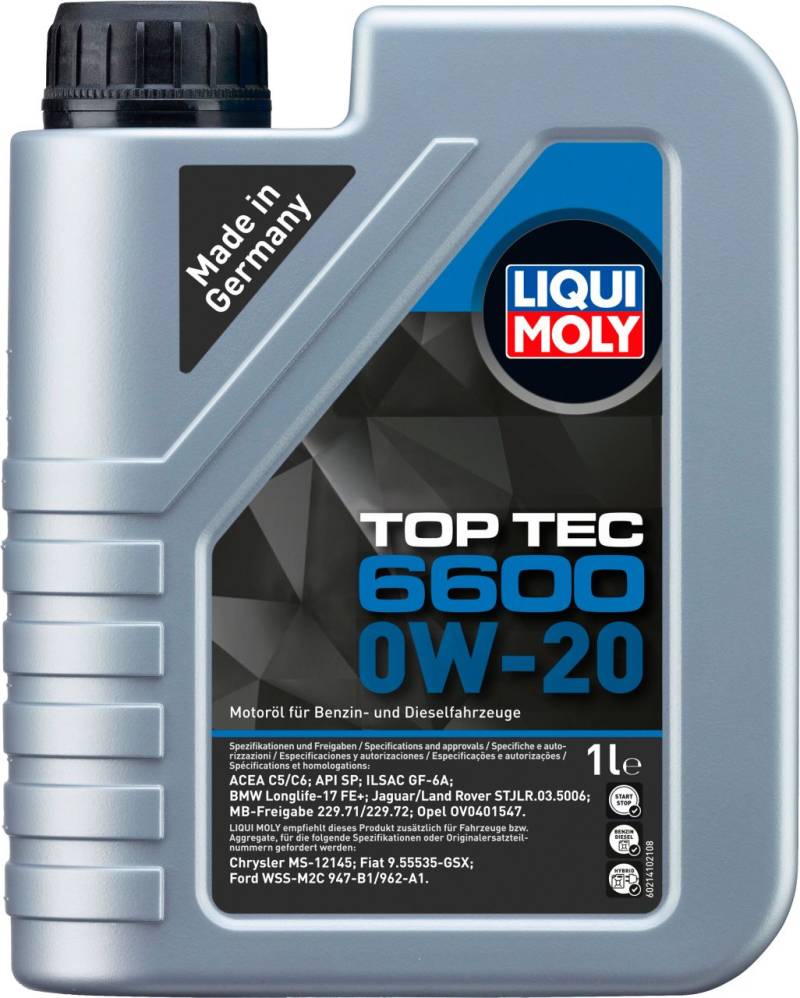 Liqui Moly Motoröl Top Tec 6600 0W-20 1 L von Liqui Moly