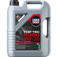 Liqui Moly - Motoröl Top Tec 4300 sae 5W-30 5 l Motoröle von Liqui Moly