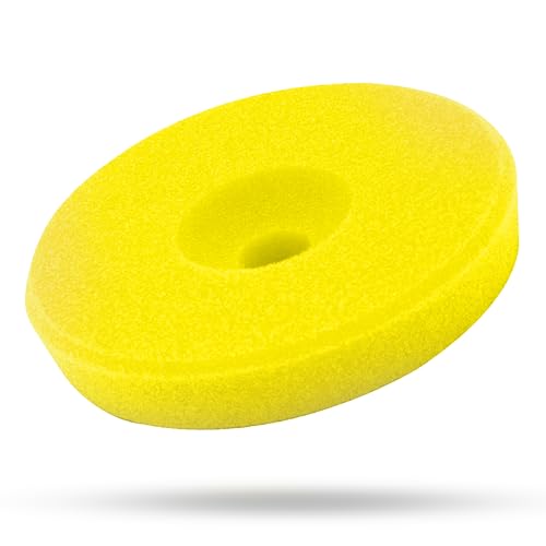 Liquid Elements – Centriforce V2 Polierpads 125mm – Polierschwamm mit speziell entwickelter Fräsung für optimierte Ergebnisse – Auto Polieraufsatz für Poliermaschinen (Gelb | Medium Cut | 3 Stück) von Liquid Elements