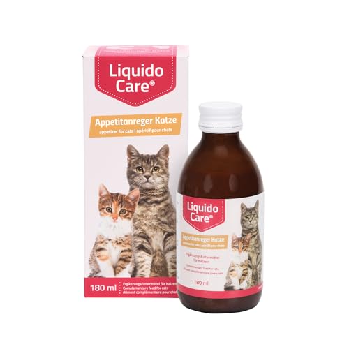 LiquidoCare Appetitanreger Katze, Tonikum zur ernährungsphysiologischen Wiederherstellung in der Rekonvaleszenz, Diät Ergänzungsfuttermittel 180ml von Liquidocare