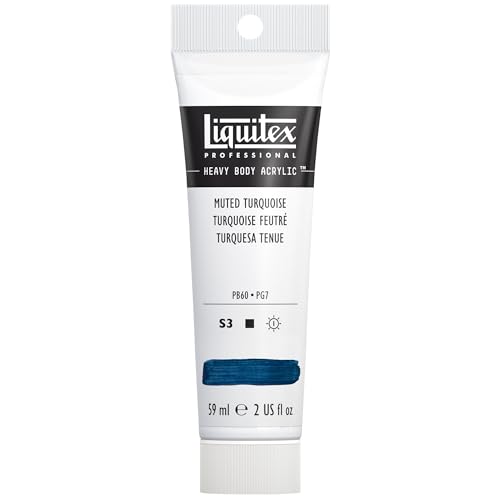 Liquitex 1040503 Professional Heavy Body Acrylfarbe in Künstlerqualität mit ausgezeichneter Lichtechtheit in buttriger Konsistenz, 59ml Tube - gedämpftes Türkis Liquitex 1040503 Professional Heavy Body Acrylfarbe in Künstlerqualität mit ausgezeichneter Lichtechtheit in buttriger Konsistenz, 59ml Tube - gedämpftes Türkis von Liquitex