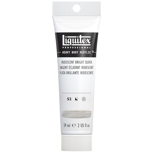 Liquitex 1045236 Professional Heavy Body Acrylfarbe in Künstlerqualität mit ausgezeichneter Lichtechtheit in buttriger Konsistenz, 59ml Tube - Irisierendes helles Silber Liquitex 1045236 Professional Heavy Body Acrylfarbe in Künstlerqualität mit ausgezeichneter Lichtechtheit in buttriger Konsistenz, 59ml Tube - Irisierendes helles Silber von Liquitex