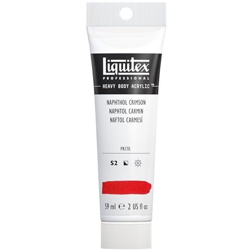 Liquitex 1045292 Professional Heavy Body Acrylfarbe in Künstlerqualität mit ausgezeichneter Lichtechtheit in buttriger Konsistenz, 59ml Tube - Naphtholrot Karmin Liquitex 1045292 Professional Heavy Body Acrylfarbe in Künstlerqualität mit ausgezeichneter Lichtechtheit in buttriger Konsistenz, 59ml Tube - Naphtholrot Karmin von Liquitex