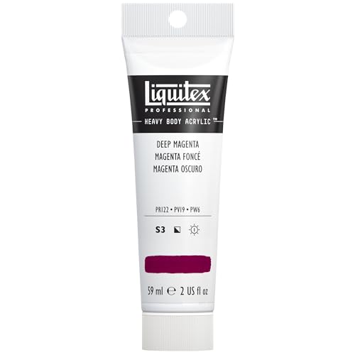Liquitex 1045300 Professional Heavy Body Acrylfarbe in Künstlerqualität mit ausgezeichneter Lichtechtheit in buttriger Konsistenz, 59ml Tube - Dunkelmagenta Liquitex 1045300 Professional Heavy Body Acrylfarbe in Künstlerqualität mit ausgezeichneter Lichtechtheit in buttriger Konsistenz, 59ml Tube - Dunkelmagenta von Liquitex