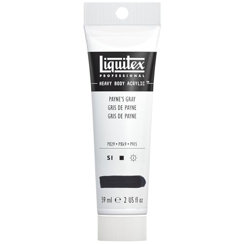Liquitex 1045310 Professional Heavy Body Acrylfarbe in Künstlerqualität mit ausgezeichneter Lichtechtheit in buttriger Konsistenz, 59ml Tube - Paynes Grau Liquitex 1045310 Professional Heavy Body Acrylfarbe in Künstlerqualität mit ausgezeichneter Lichtechtheit in buttriger Konsistenz, 59ml Tube - Paynes Grau von Liquitex
