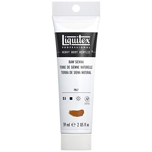 Liquitex 1045330 Professional Heavy Body Acrylfarbe in Künstlerqualität mit ausgezeichneter Lichtechtheit in buttriger Konsistenz, 59ml Tube - Siena Natur von Liquitex