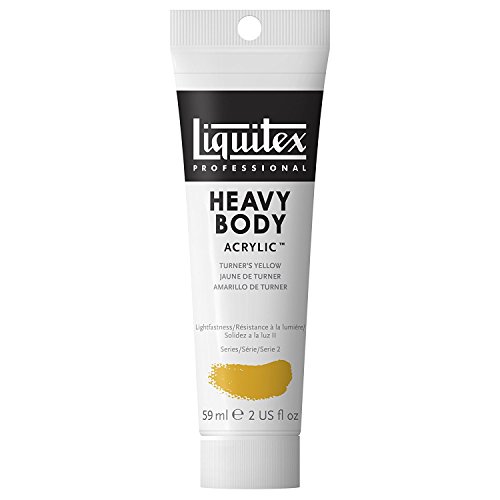 Liquitex 1045730 Professional Heavy Body Acrylfarbe in Künstlerqualität mit ausgezeichneter Lichtechtheit in buttriger Konsistenz, 59ml Tube - Turners Gelb von Liquitex