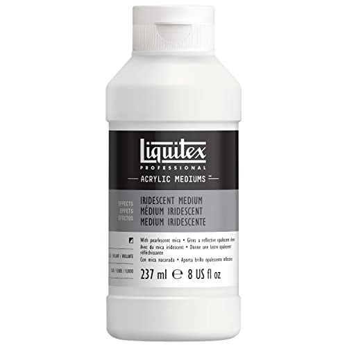 Liquitex 107008 Professional Irisierendes - Perlmutt Medium mit Acrylfarbe und -medien mischbar, zum Erzielen von metallischen perlmuttartigen Effekten -237ml Flasche Liquitex 107008 Professional Irisierendes - Perlmutt Medium mit Acrylfarbe und -medien mischbar, zum Erzielen von metallischen perlmuttartigen Effekten -237ml Flasche von Liquitex