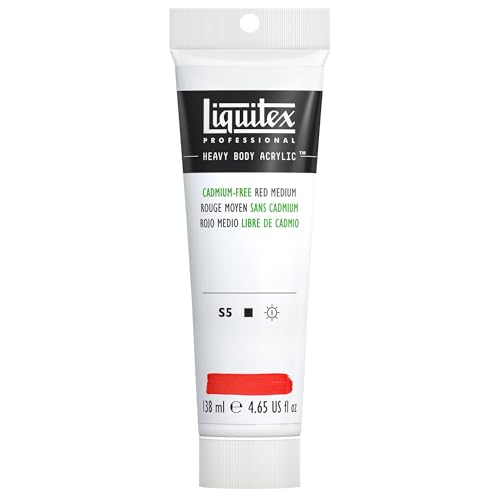 Liquitex 1138894 Professional Heavy Body Acrylfarbe in Künstlerqualität mit ausgezeichneter Lichtechtheit in buttriger Konsistenz, 138ml Tube - Kadmiumfrei Rot dunkel Liquitex 1138894 Professional Heavy Body Acrylfarbe in Künstlerqualität mit ausgezeichneter Lichtechtheit in buttriger Konsistenz, 138ml Tube - Kadmiumfrei Rot dunkel von Liquitex