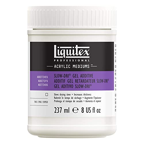 Liquitex 125408 Professional Slow-Dri Gel Trocknungsverzögerer für Acrylfarben, Retarder, Trocknungszeit um ca. 40 % erhöht, Archivqualität - 237ml Topf von Liquitex