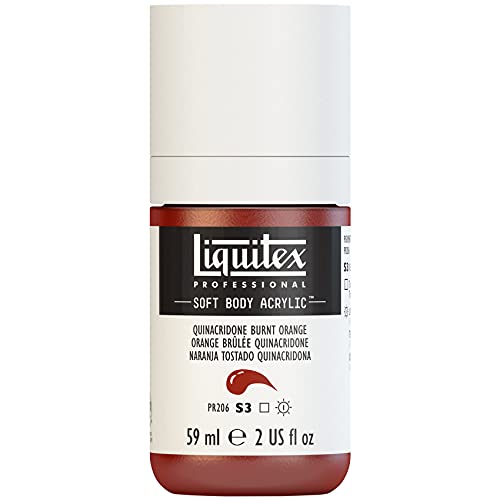 Liquitex 1959108 Professional Acrylfarbe Soft Body - Künstlerfarbe in cremiger deckender Konsistenz, hohe Pigmentierung, lichtecht & alterungsbeständig, 59ml Flasche - Quinacridone Gebrannte Orange Liquitex 1959108 Professional Acrylfarbe Soft Body - Künstlerfarbe in cremiger deckender Konsistenz, hohe Pigmentierung, lichtecht & alterungsbeständig, 59ml Flasche - Quinacridone Gebrannte Orange von Liquitex