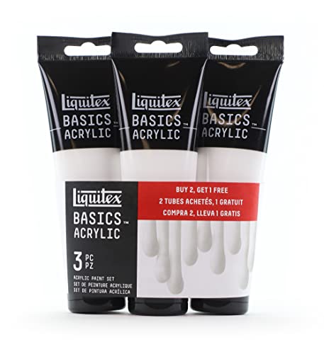 Liquitex 3699393 Basics Studio Acrylfarbe, 3 Farben in 118 ml Tuben aus hochwertige und beständige Pigmente, sehr deckende Farben, ausgezeichnete Lichtbeständigkeit, wasserfest Liquitex 3699393 Basics Studio Acrylfarbe, 3 Farben in 118 ml Tuben aus hochwertige und beständige Pigmente, sehr deckende Farben, ausgezeichnete Lichtbeständigkeit, wasserfest von Liquitex