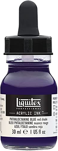 Liquitex 4260314 flüssige Professional Acrylfarben - Ink, Tusche, 30 ml, hochpigmentierte Airbrushfarbe, Phthalo Blau Rotton Liquitex 4260314 flüssige Professional Acrylfarben - Ink, Tusche, 30 ml, hochpigmentierte Airbrushfarbe, Phthalo Blau Rotton von Liquitex