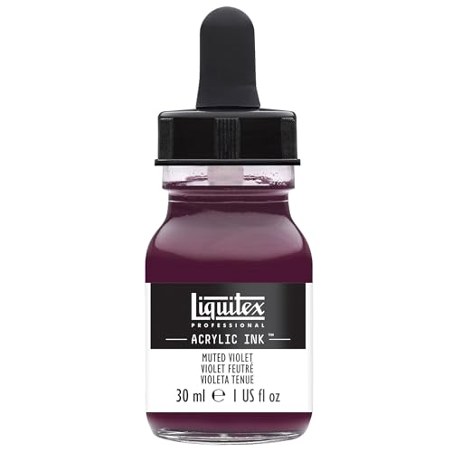 Liquitex 4260502 flüssige Professional Acrylfarben - Ink, Tusche, 30 ml, hochpigmentierte Airbrushfarbe, gedämpftes violett von Liquitex