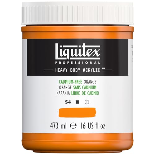 Liquitex 4412892 Professional Heavy Body Acrylfarbe in Künstlerqualität mit ausgezeichneter Lichtechtheit in buttriger Konsistenz, 473ml Topf - Kadmiumfrei Orange Liquitex 4412892 Professional Heavy Body Acrylfarbe in Künstlerqualität mit ausgezeichneter Lichtechtheit in buttriger Konsistenz, 473ml Topf - Kadmiumfrei Orange von Liquitex